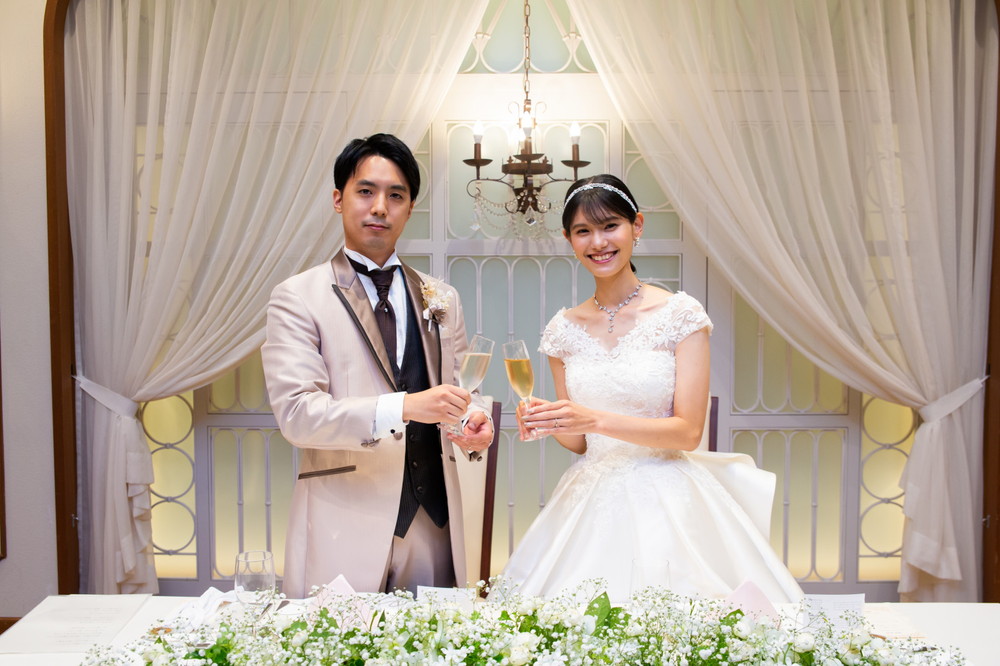 ゲストからのエールと祝福が会場を包む♡
あたたかい笑顔に溢れた結婚式