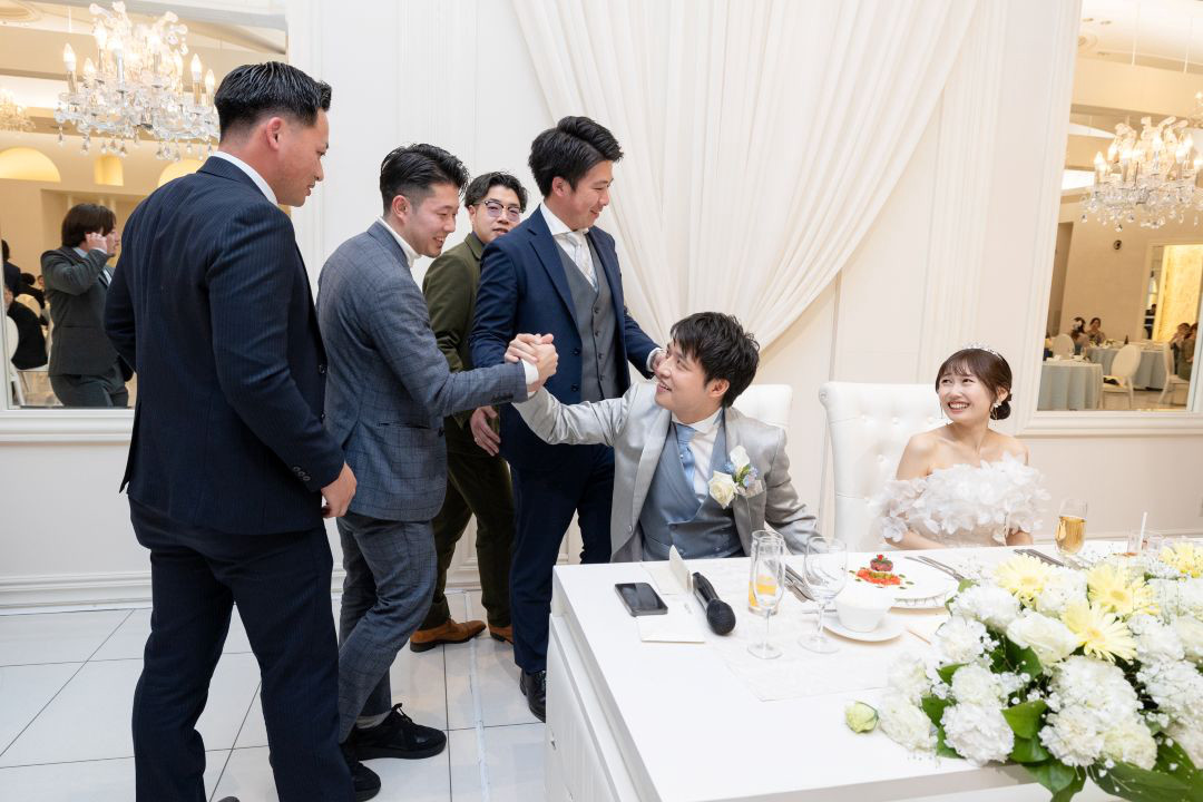 ♡おふたりもゲストも笑顔がいっぱい！
お腹の赤ちゃんと一緒に迎える結婚式♡