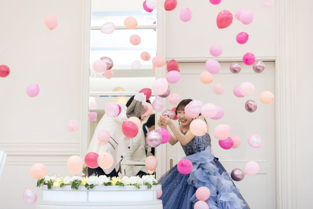 ♡おふたりもゲストも笑顔がいっぱい！
お腹の赤ちゃんと一緒に迎える結婚式♡