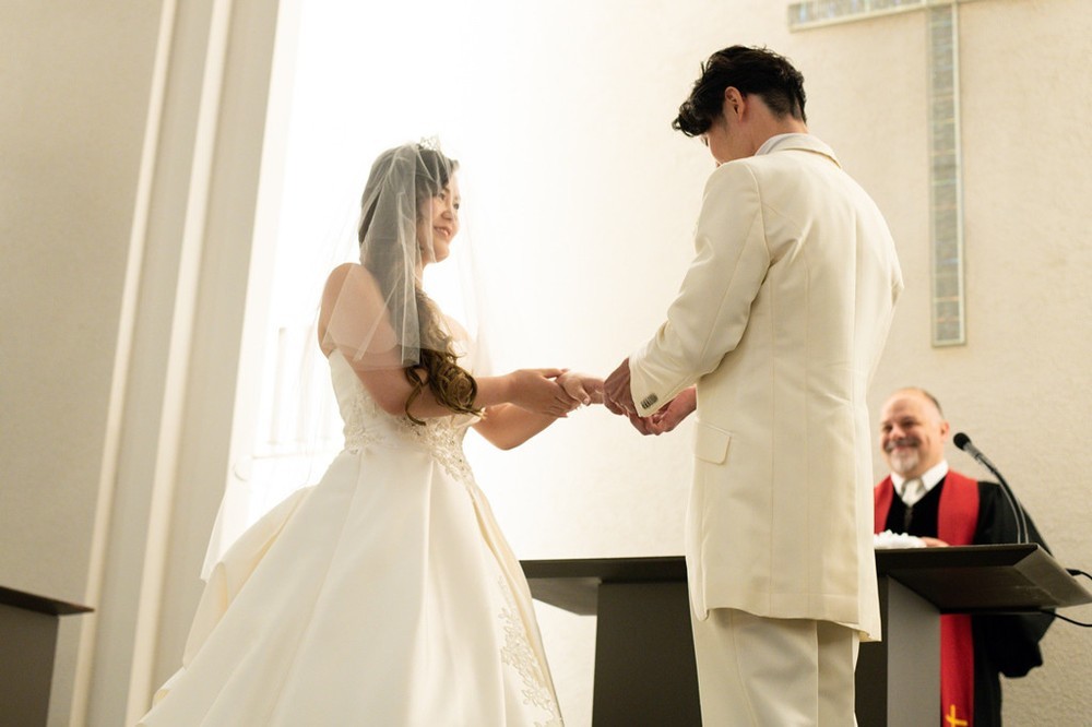 笑顔と感動でいっぱい！
あたたかい祝福に溢れた結婚式♡