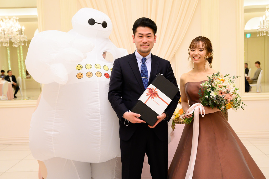 サプライズ、したり＆されたり。
ユニークな演出いっぱいの結婚式♡