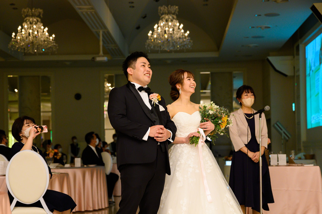 サプライズ、したり＆されたり。
ユニークな演出いっぱいの結婚式♡