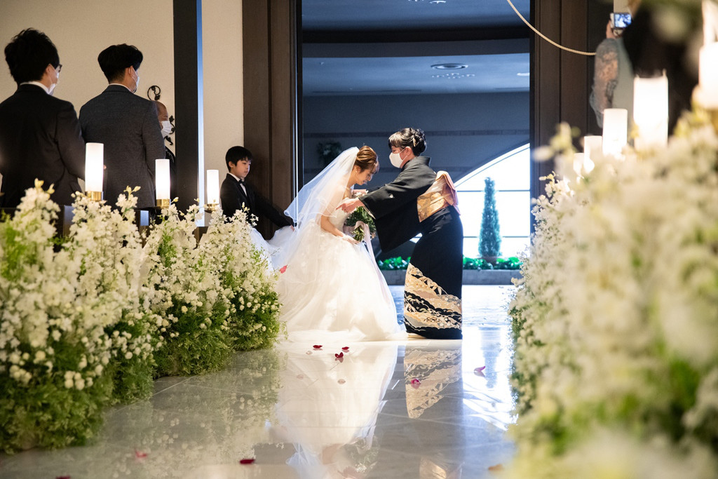 サプライズ、したり＆されたり。
ユニークな演出いっぱいの結婚式♡