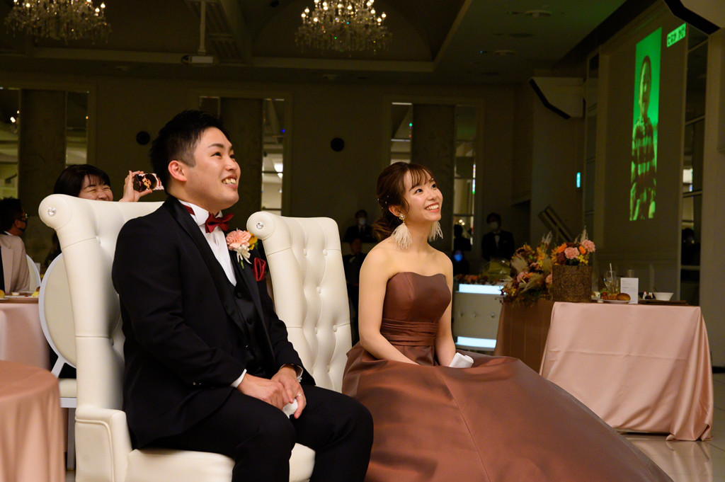 サプライズ、したり＆されたり。
ユニークな演出いっぱいの結婚式♡