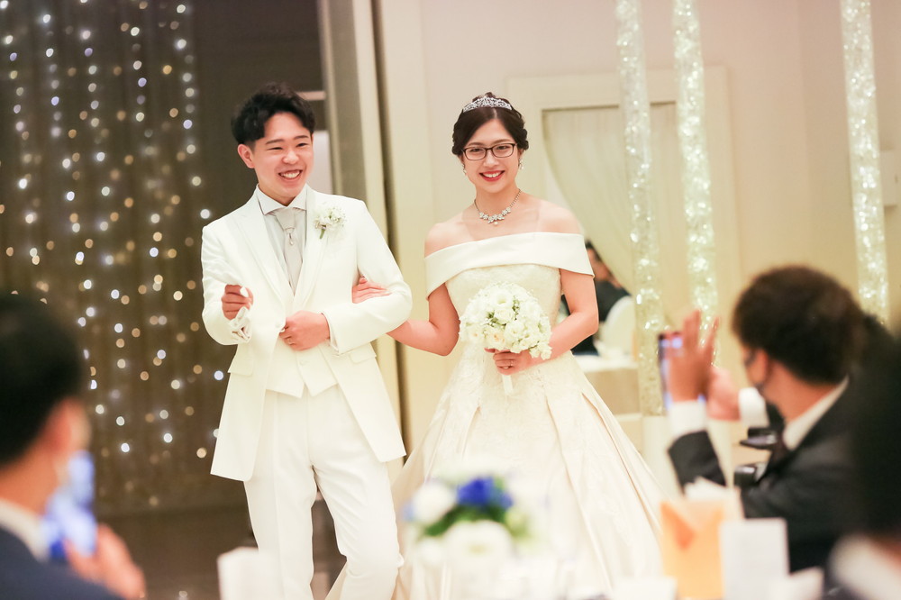 幸せいっぱいの笑顔♡
大好きなゲストと会場一体になって盛り上がった結婚式