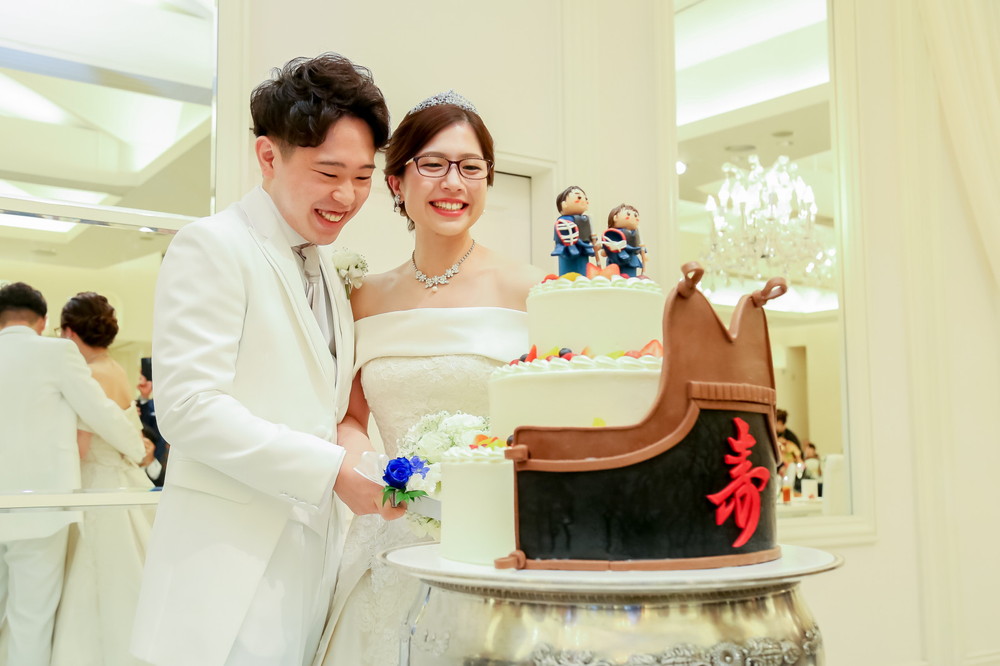 幸せいっぱいの笑顔♡
大好きなゲストと会場一体になって盛り上がった結婚式