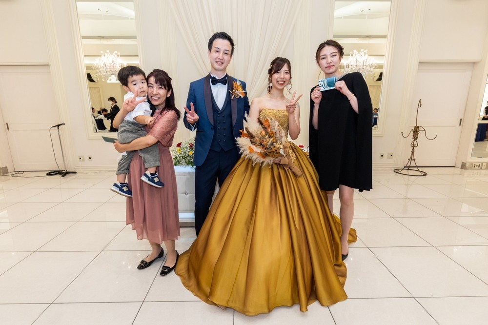 お子様と一緒に素敵な一日を♡
ゲストと温かい雰囲気に包まれた結婚式