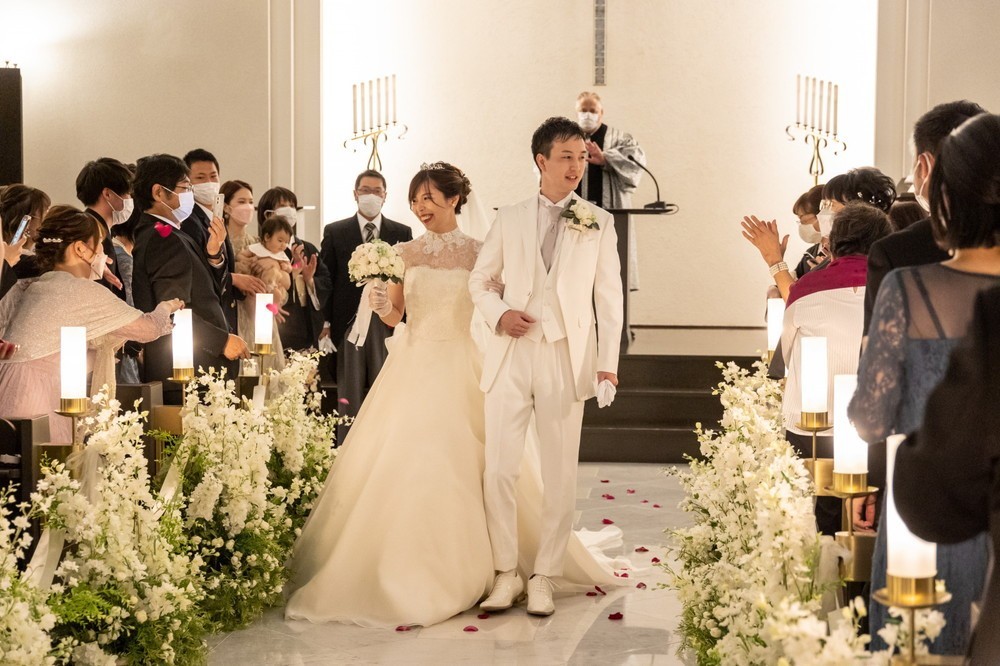 お子様と一緒に素敵な一日を♡
ゲストと温かい雰囲気に包まれた結婚式