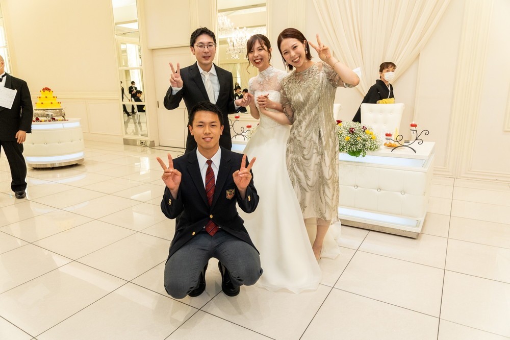 お子様と一緒に素敵な一日を♡
ゲストと温かい雰囲気に包まれた結婚式