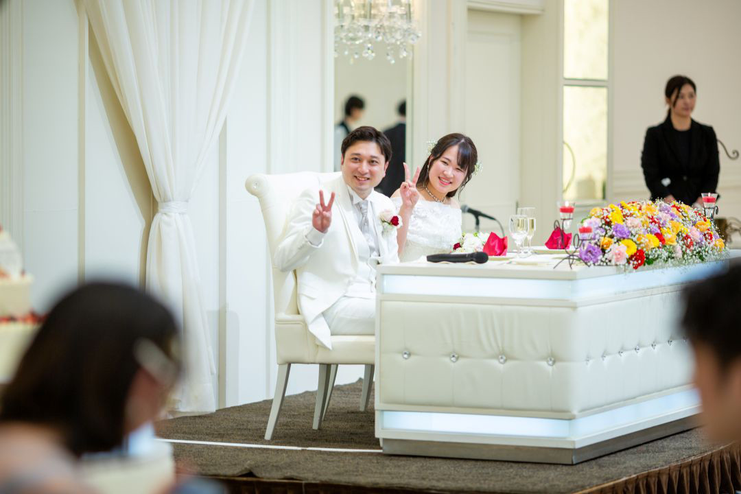 ♡ゲスト参加型の演出がたくさん！
笑顔いっぱいの結婚式♡